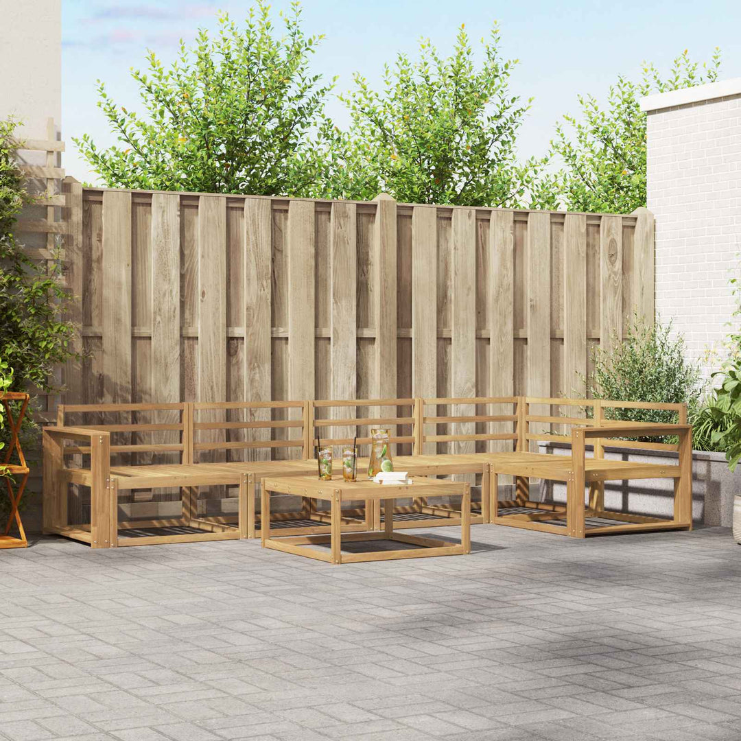 Udendørs sofagruppe 6 pcs Hvid 79 x 79 x 37 cm