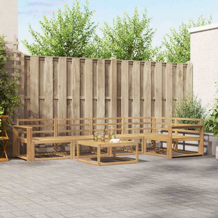 Udendørs sofagruppe 6 pcs Hvid 79 x 79 x 37 cm
