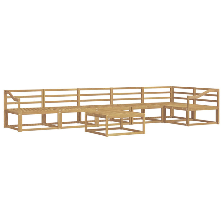 Udendørs sofagruppe 7 pcs Hvid 79 x 79 x 37 cm