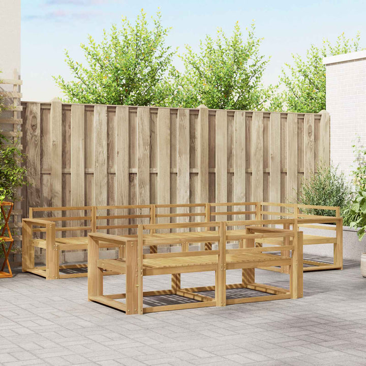 Udendørs sofagruppe 8 pcs Hvid 331 x 172,5 x 73 cm