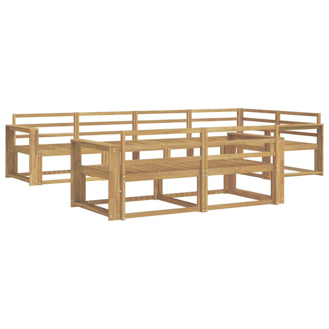 Udendørs sofagruppe 8 pcs Hvid 331 x 172,5 x 73 cm