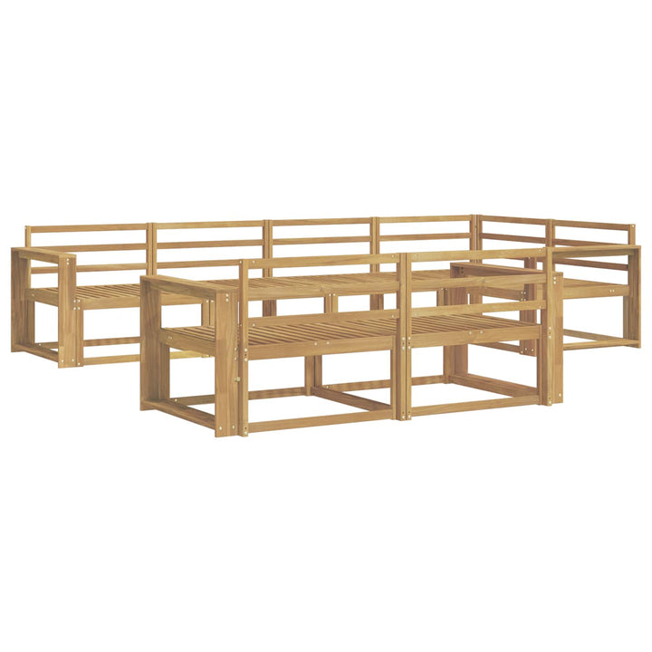 Udendørs sofagruppe 8 pcs Hvid 331 x 172,5 x 73 cm