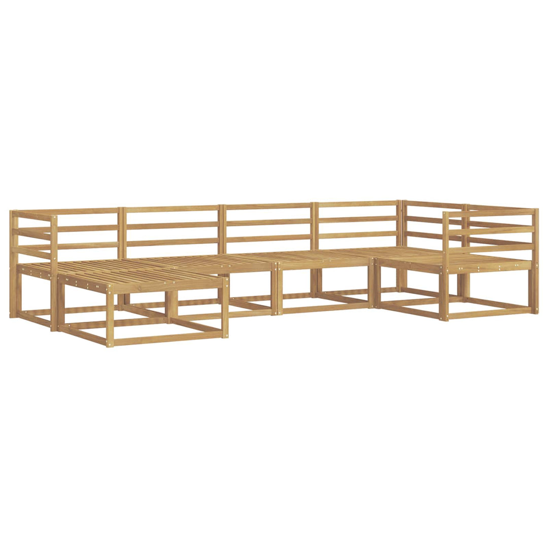 Udendørs sofagruppe 6 pcs Hvid 325 x 166,5 x 73 cm