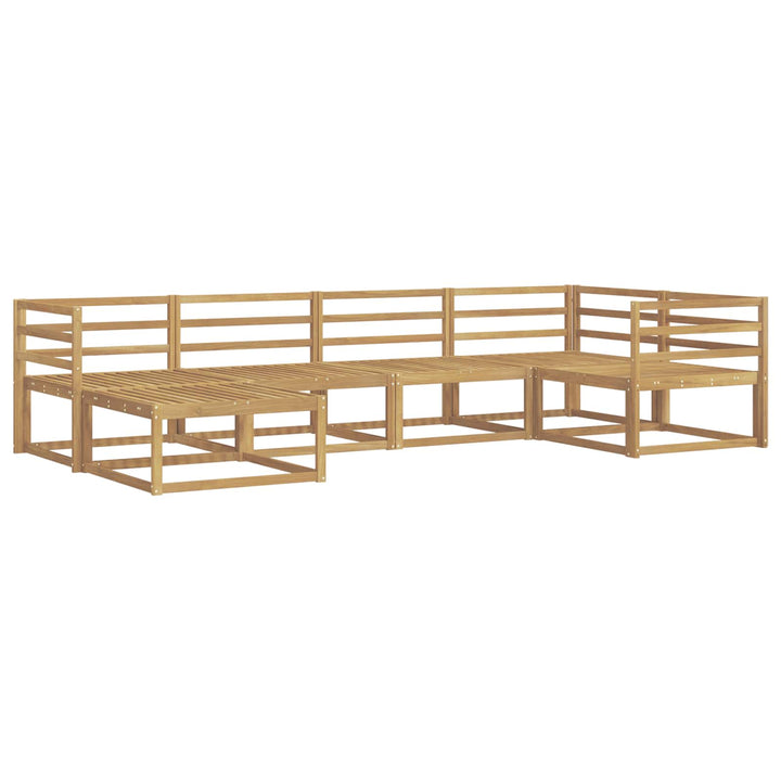 Udendørs sofagruppe 6 pcs Hvid 325 x 166,5 x 73 cm