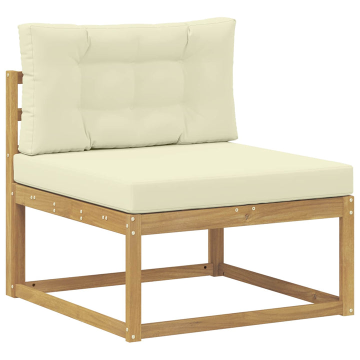 Udendørs sofagruppe 6 stk. Hvid og cremefarvet