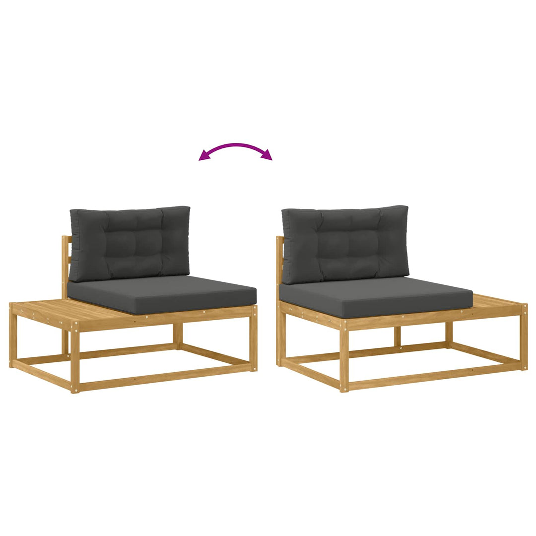Udendørs sofagruppe Polyester Hvid