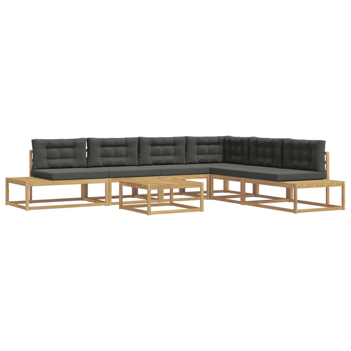 Udendørs sofagruppe med pude Hvid 79 x 79 x 37 cm Polyester