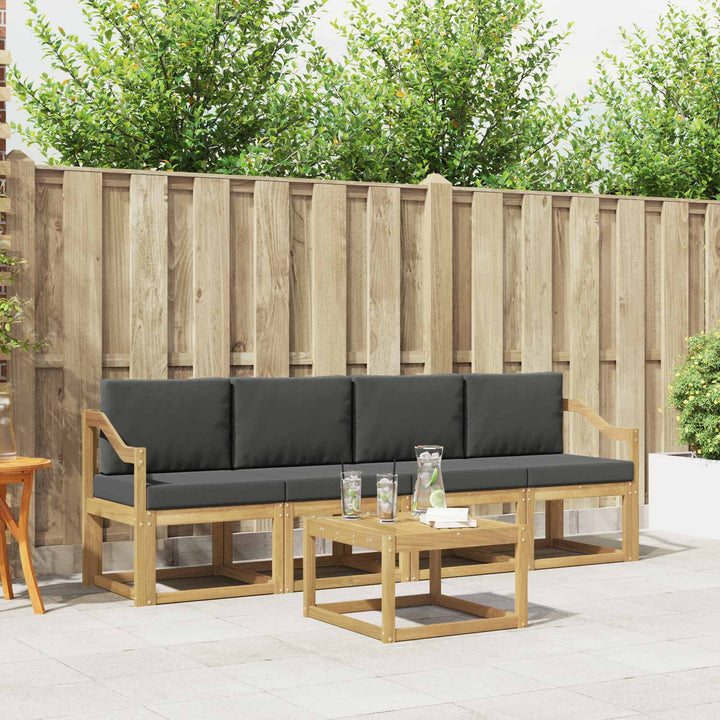 Udendørs sofagruppe 5 stk. Hvid og antracit