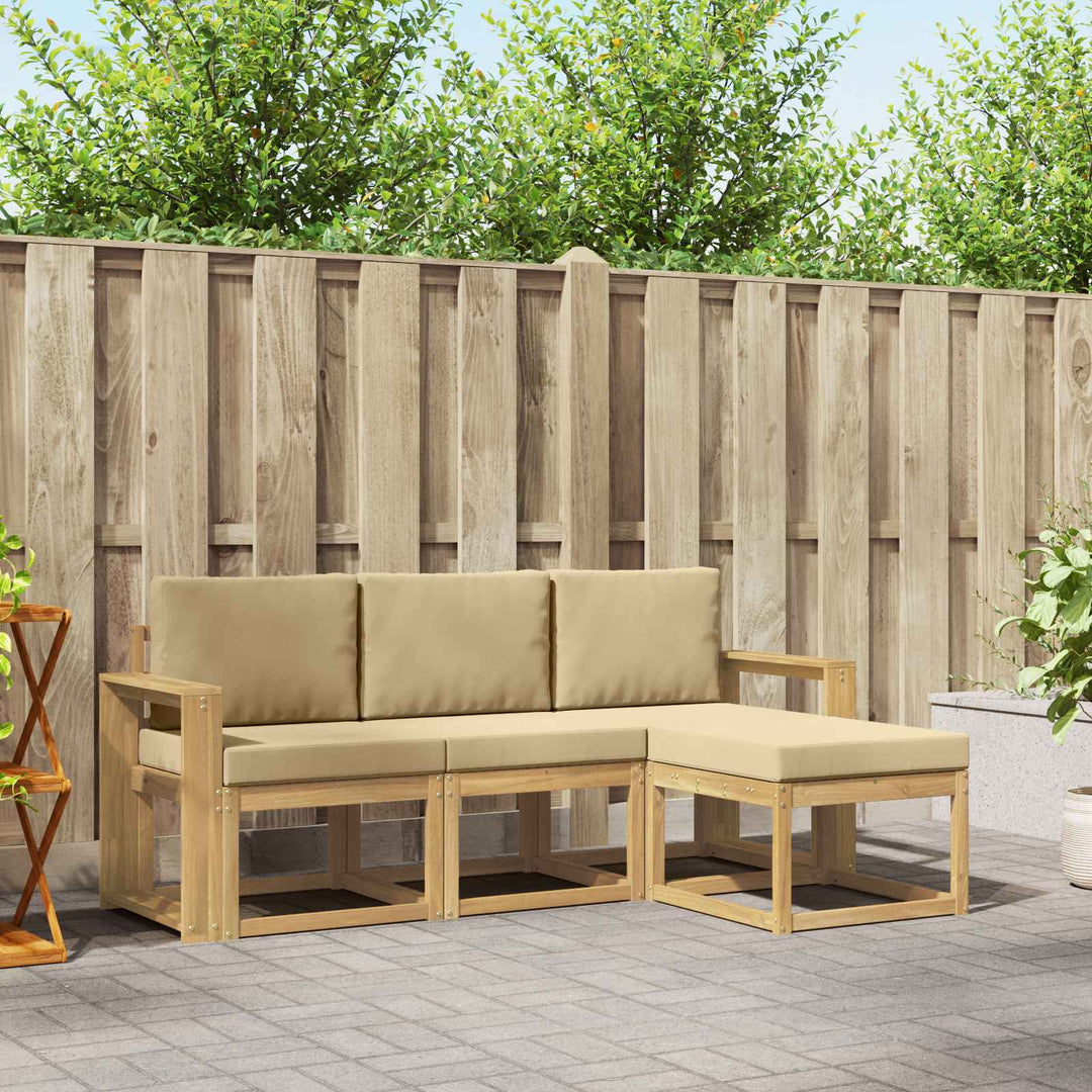 Udendørs sofagruppe 4 pcs