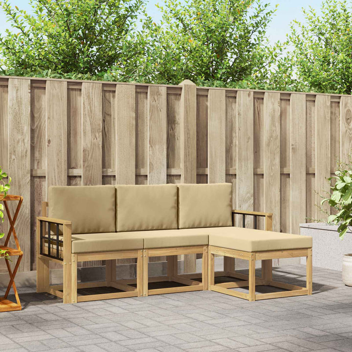 Udendørs sofagruppe 4 pcs