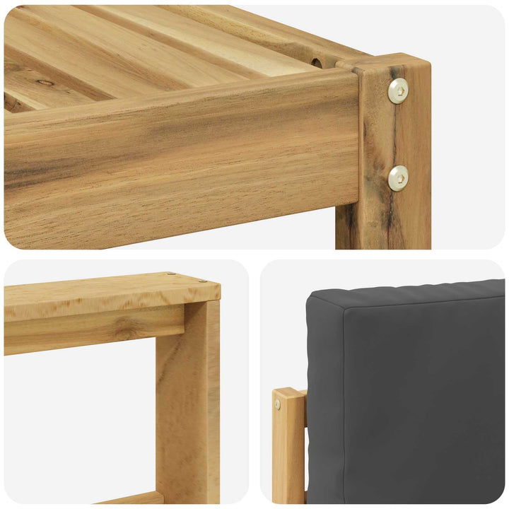 Udendørs sofagruppe 5 stk. Hvid og antracit