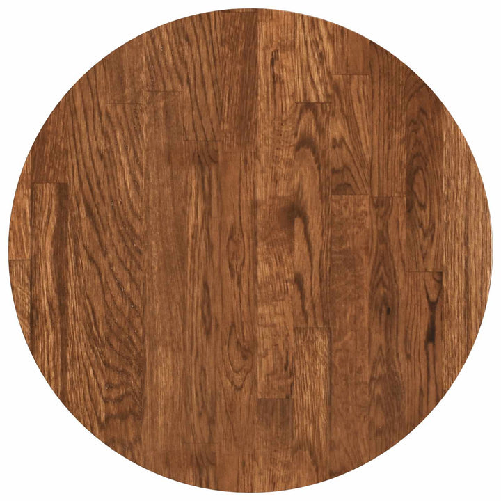 Bordplade Lys Brun Ø 40 x 2,5 cm Massivt Eg Træ