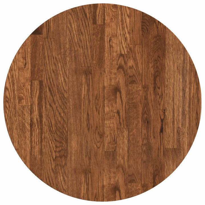 Bordplade Lys Brun Ø 50 x 4 cm Massivt Eg Træ