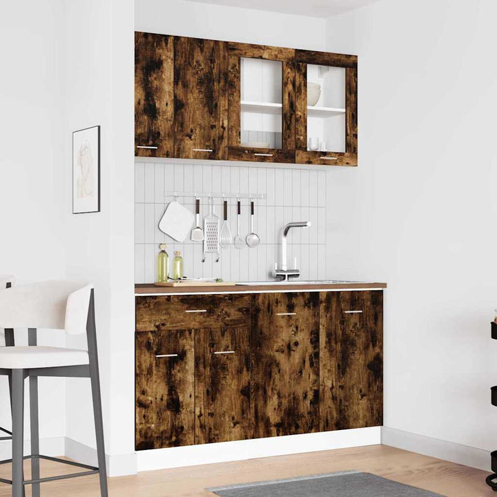 Køkkenenhed Lyon 4 pcs Røget eg 80 x 46 x 81,5 cm