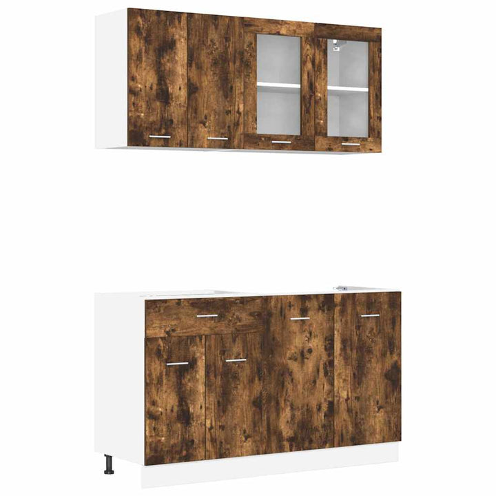 Køkkenenhed Lyon 4 pcs Røget eg 80 x 46 x 81,5 cm