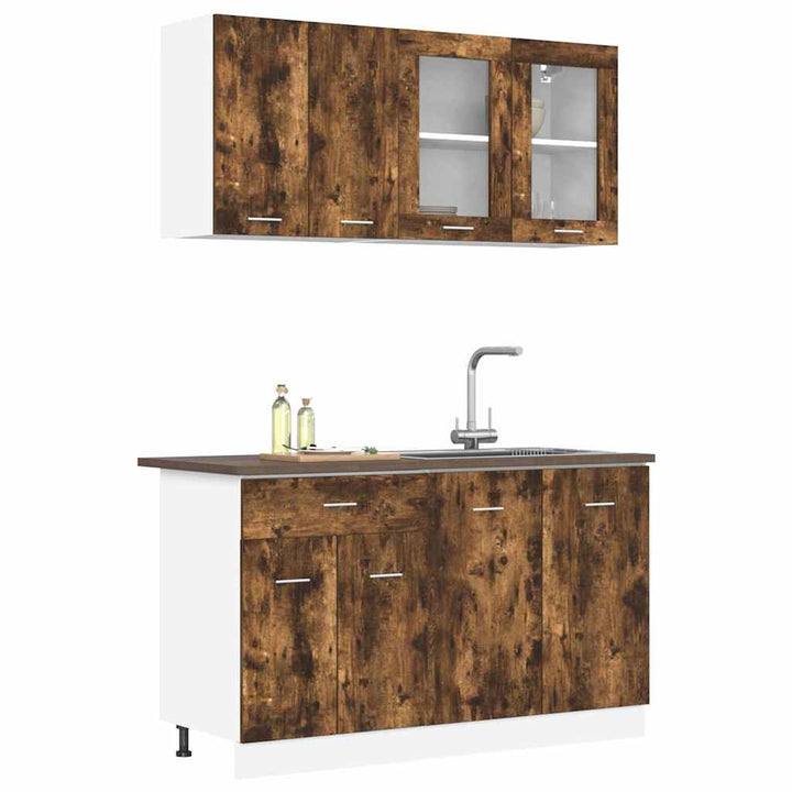 Køkkenenhed Lyon 4 pcs Røget eg 80 x 46 x 81,5 cm