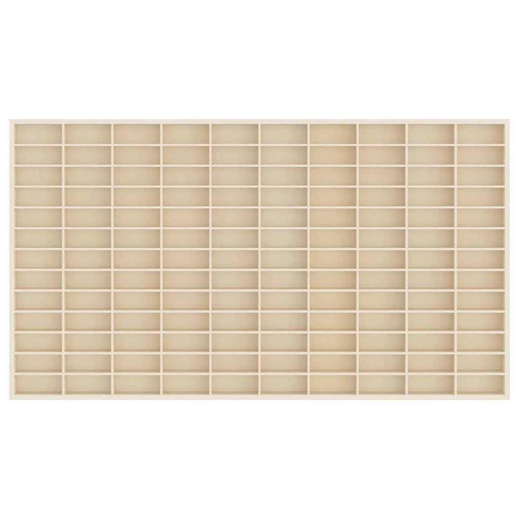 Vægdisplaykasse Beige 98 x 4,5 x 55 cm Konstrueret træ