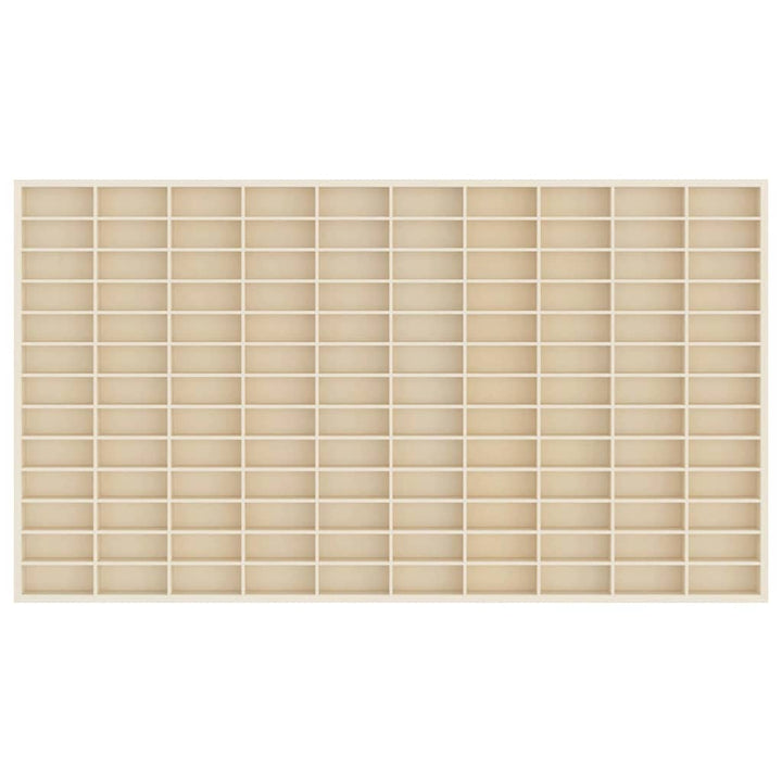 Vægdisplaykasse Beige 98 x 4,5 x 55 cm Konstrueret træ