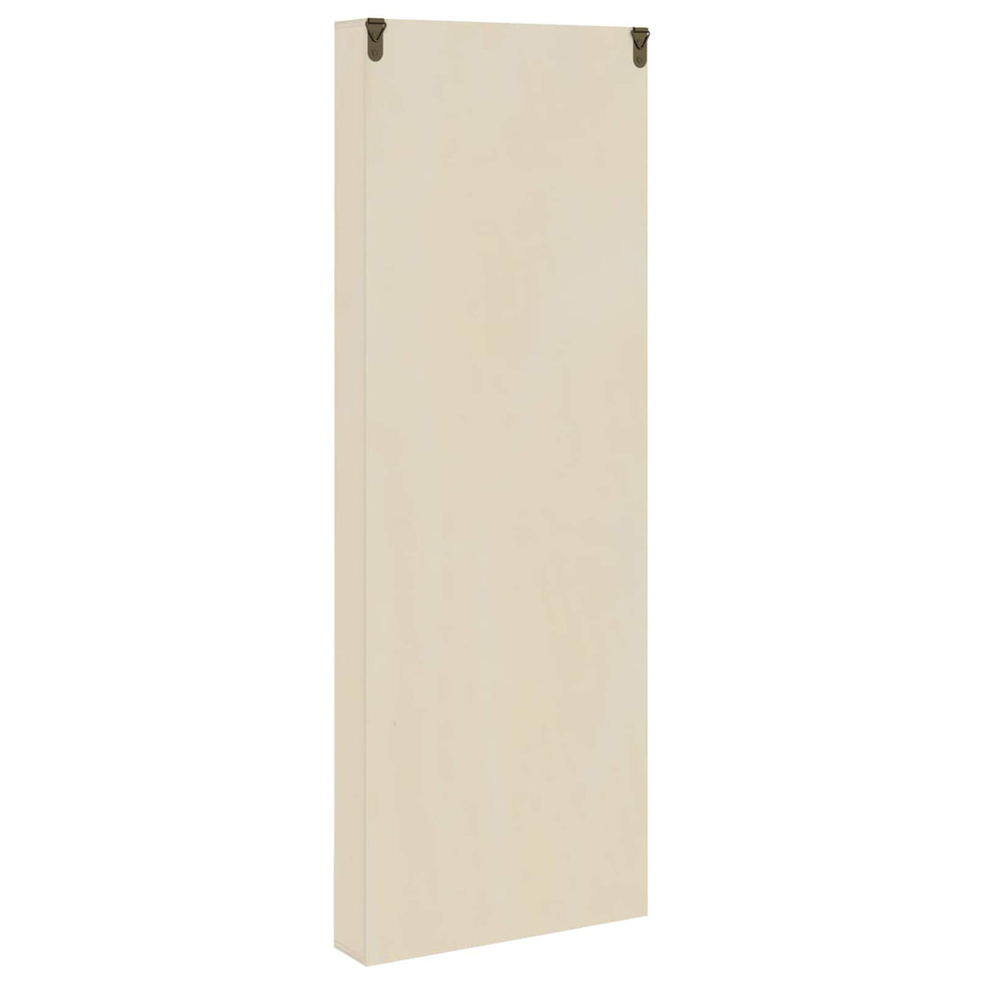 Vægdisplaykasse Beige 21 x 4,5 x 59 cm Konstrueret træ