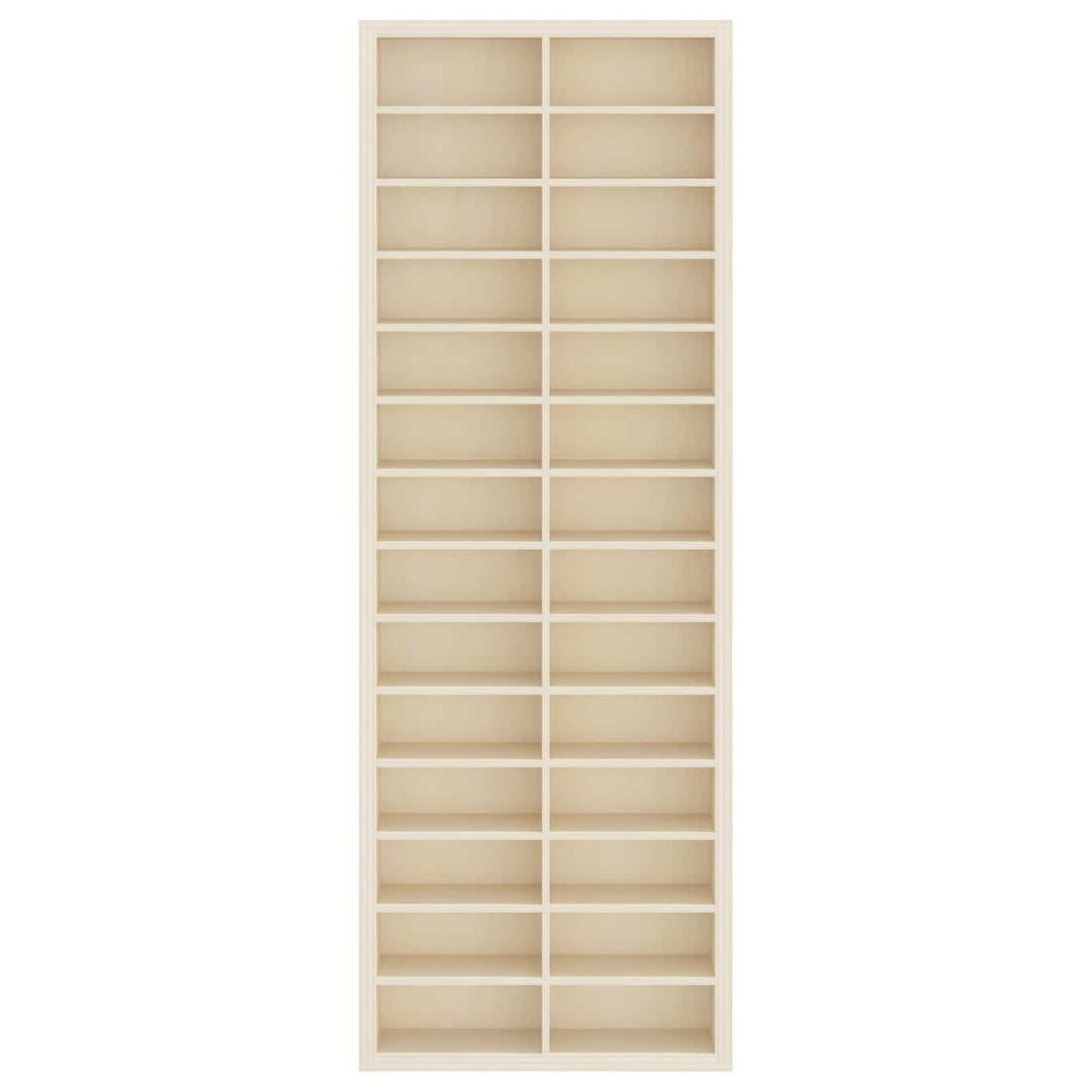 Vægdisplaykasse Beige 21 x 4,5 x 59 cm Konstrueret træ