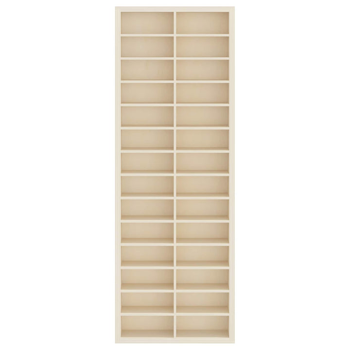 Vægdisplaykasse Beige 21 x 4,5 x 59 cm Konstrueret træ