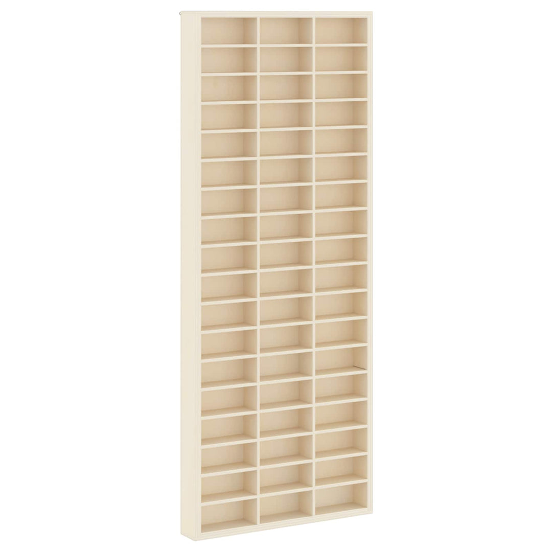 Vægdisplaykasse Beige 30 x 4,5 x 75 cm Konstrueret træ
