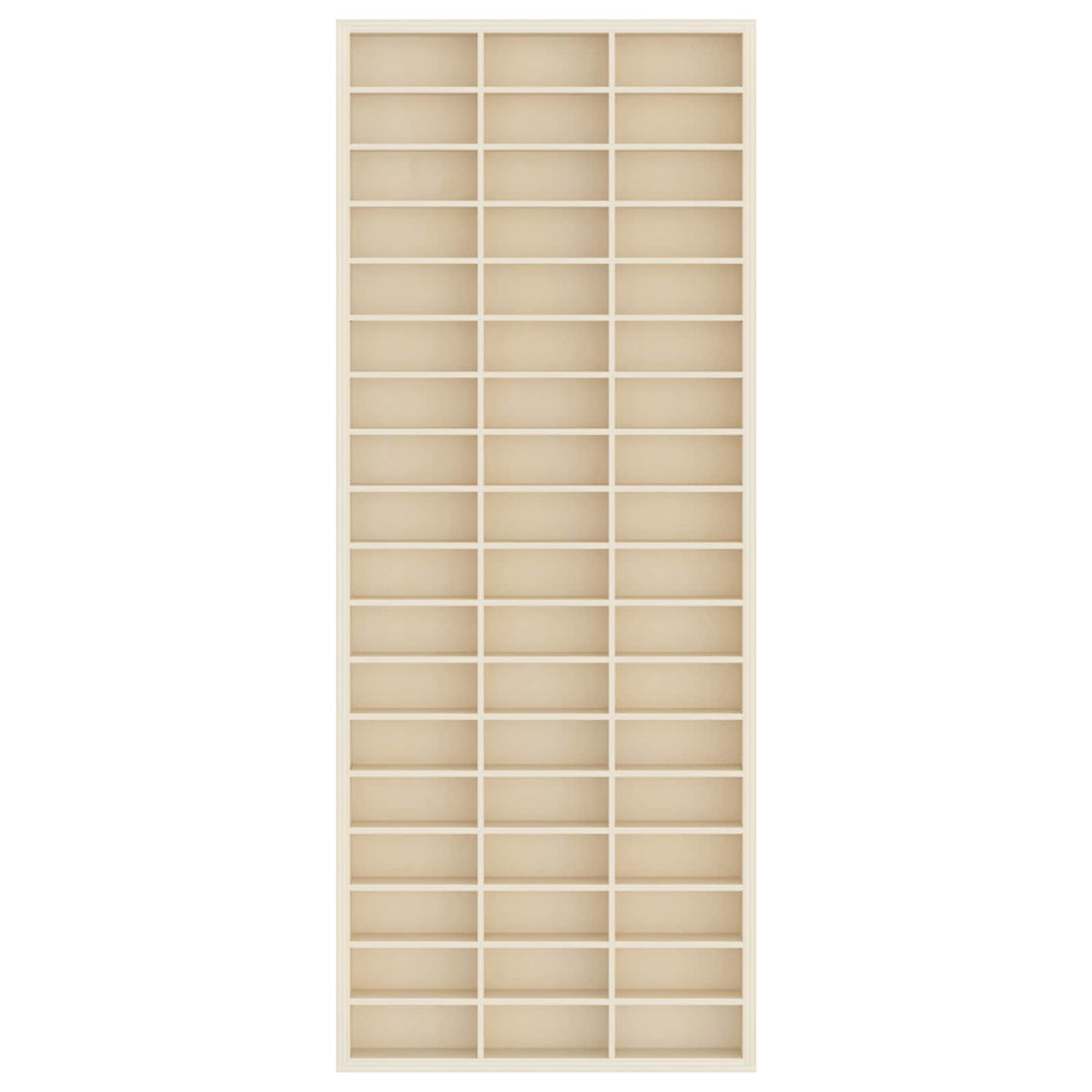 Vægdisplaykasse Beige 30 x 4,5 x 75 cm Konstrueret træ