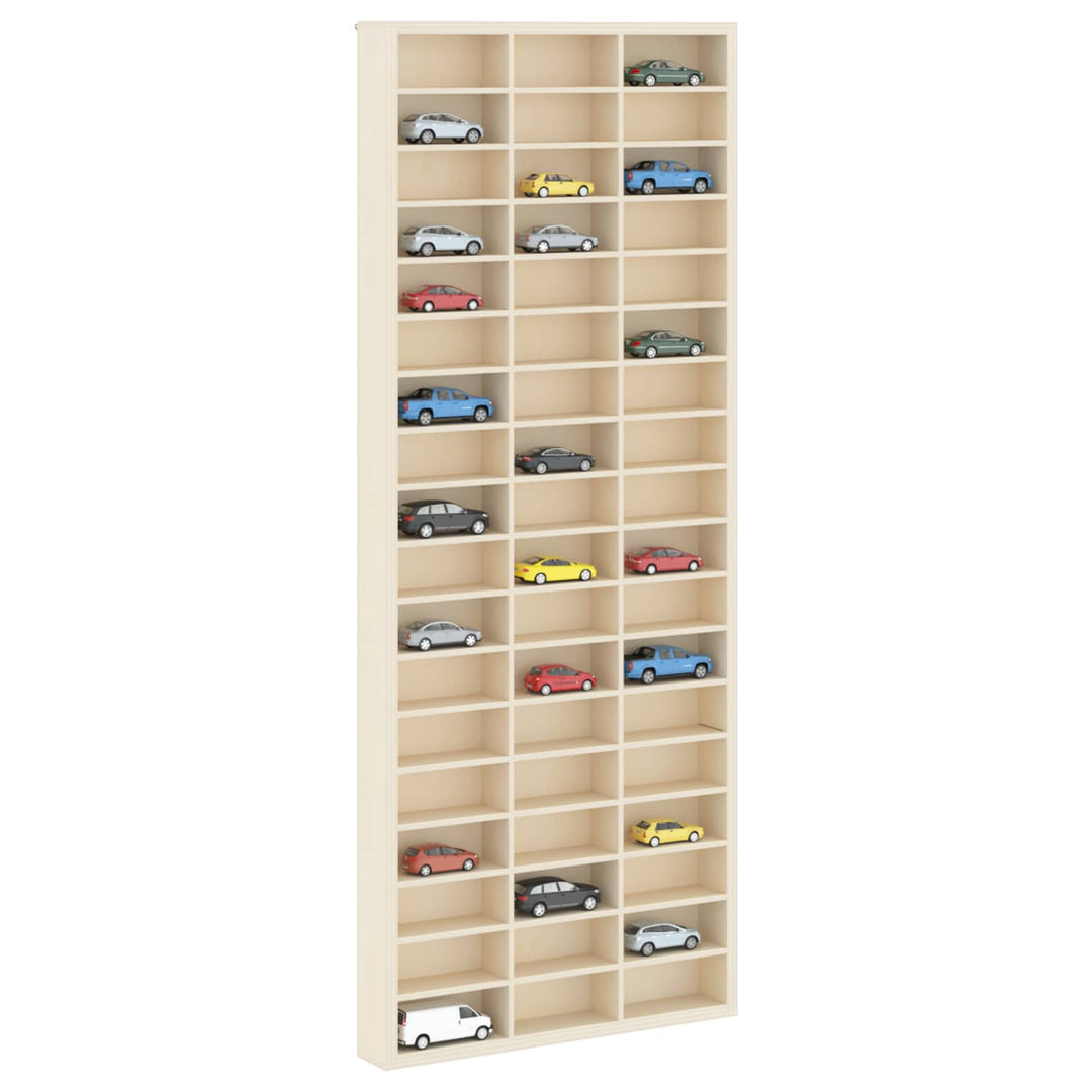 Vægdisplaykasse Beige 30 x 4,5 x 75 cm Konstrueret træ