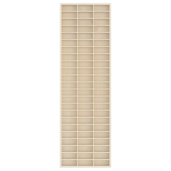 Vægdisplaykasse Beige 30 x 4,5 x 96 cm Konstrueret træ