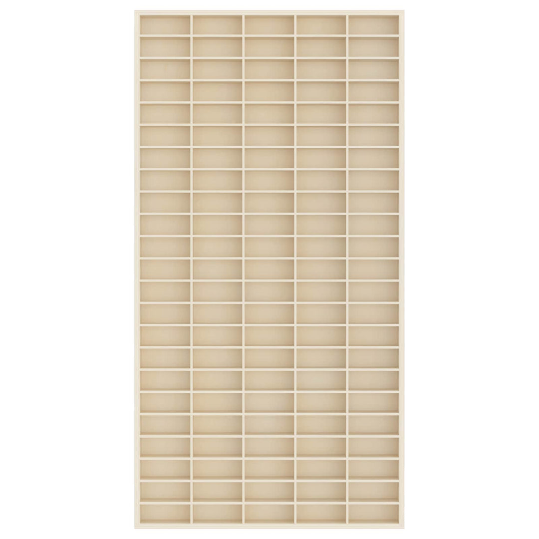 Vægdisplaykasse Beige 50 x 4,5 x 96 cm Konstrueret træ
