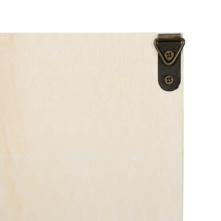 Vægdisplaykasse Beige 40 x 8,5 x 37 cm Konstrueret træ