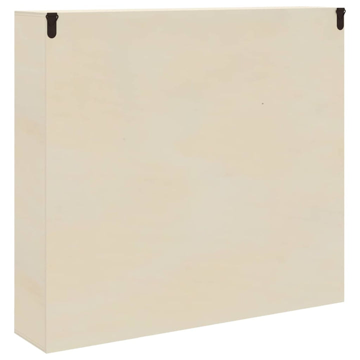 Vægdisplaykasse Beige 40 x 8,5 x 37 cm Konstrueret træ