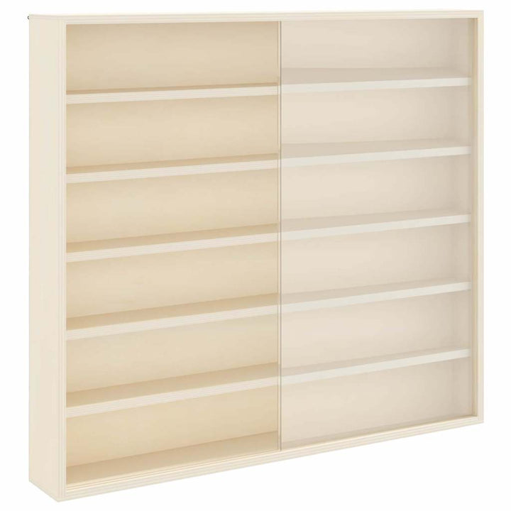 Vægdisplaykasse med hylde Beige 60 x 8,5 x 54 cm Krydsfinér