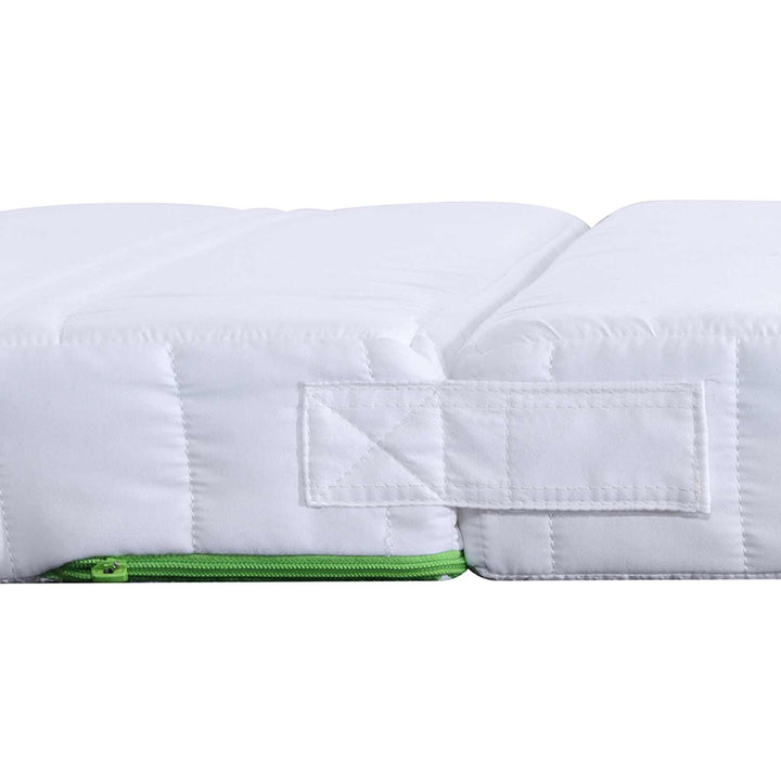 Udvidelig skummadras 80 x 200 cm Hvid