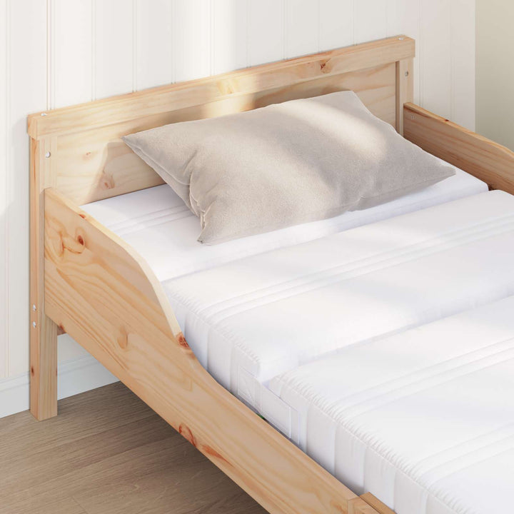 Udvidelig skummadras 80 x 200 cm Hvid