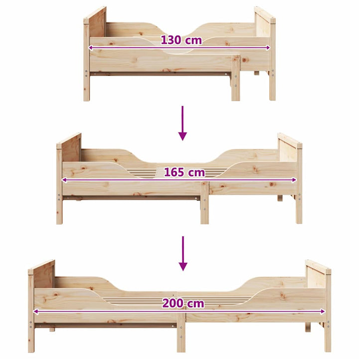 Sengestel med hovedgærde Brun 80 x 200 cm Konstrueret træ