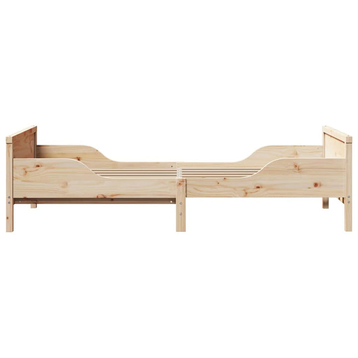 Sengestel med hovedgærde Brun 80 x 200 cm Konstrueret træ