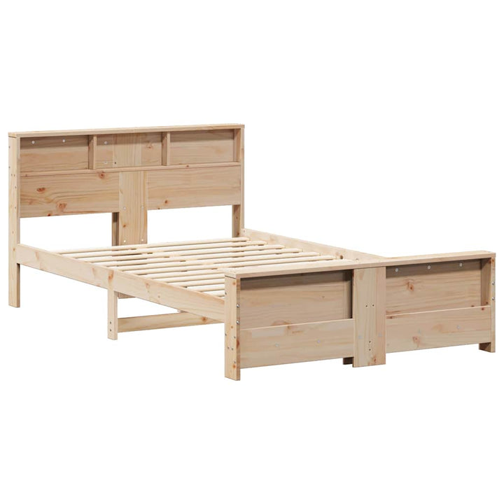 Sengestel med hovedgærde Brun 120 x 200 cm Konstrueret træ