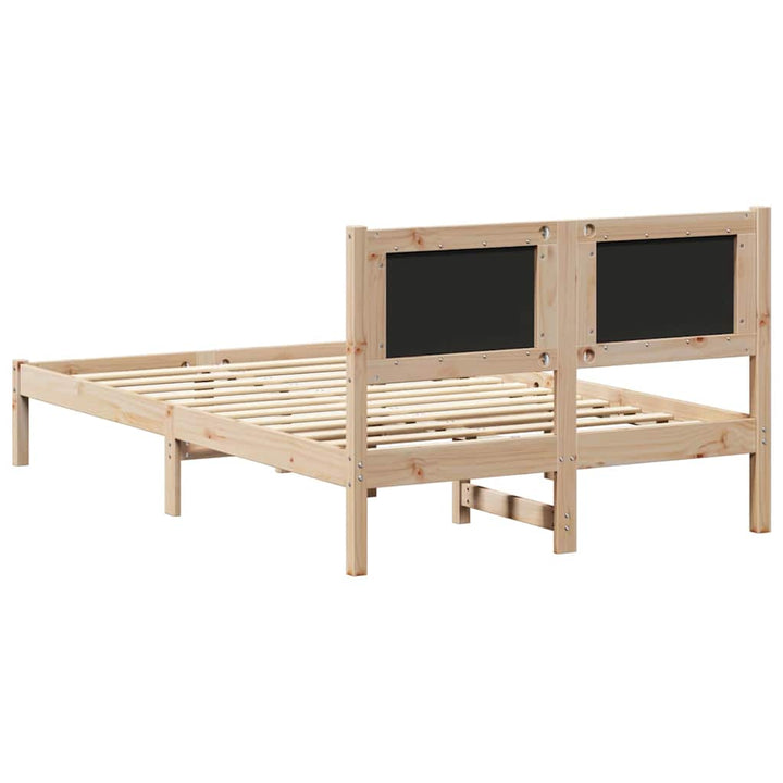 Sengestel med Polstret Hovedgavl Sort 120 x 200 cm