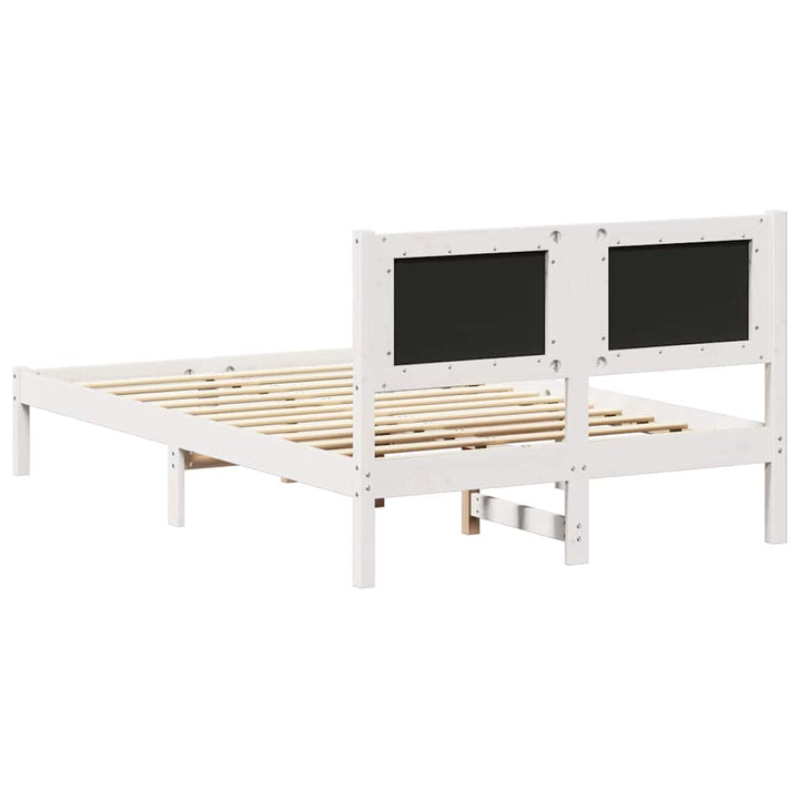Sengestel med Polstret Hovedgavl Lysegrå 120 x 200 cm