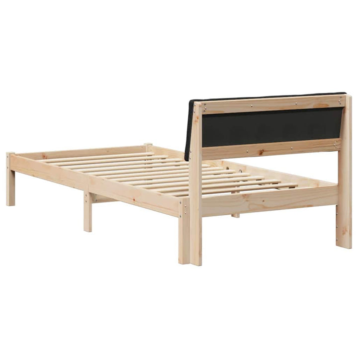 Sengestel Brun og sort 100 x 200 cm Massivt fyrretræ