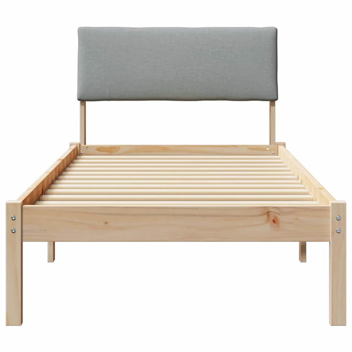 Sengestel Brun og lys grå 80 x 200 cm Massivt fyrretræ