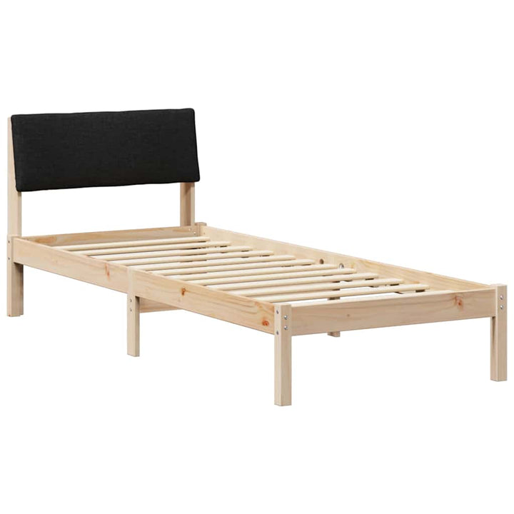 Sengestel Brun og sort 80 x 200 cm Massivt fyrretræ