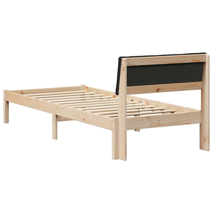 Sengestel Brun og sort 80 x 200 cm Massivt fyrretræ