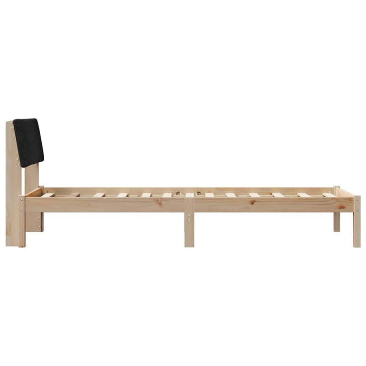 Sengestel Brun og sort 80 x 200 cm Massivt fyrretræ