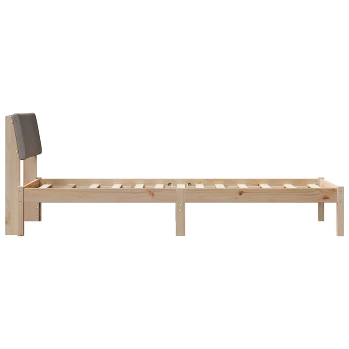 Sengestel Brun og taupe 80 x 200 cm Massivt fyrretræ