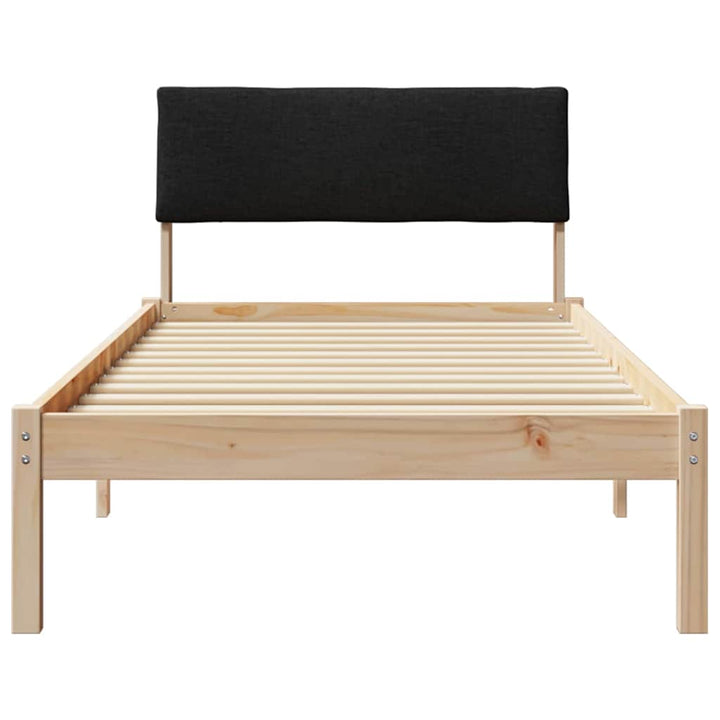 Sengestel Brun og sort 90 x 190 cm Massivt fyrretræ