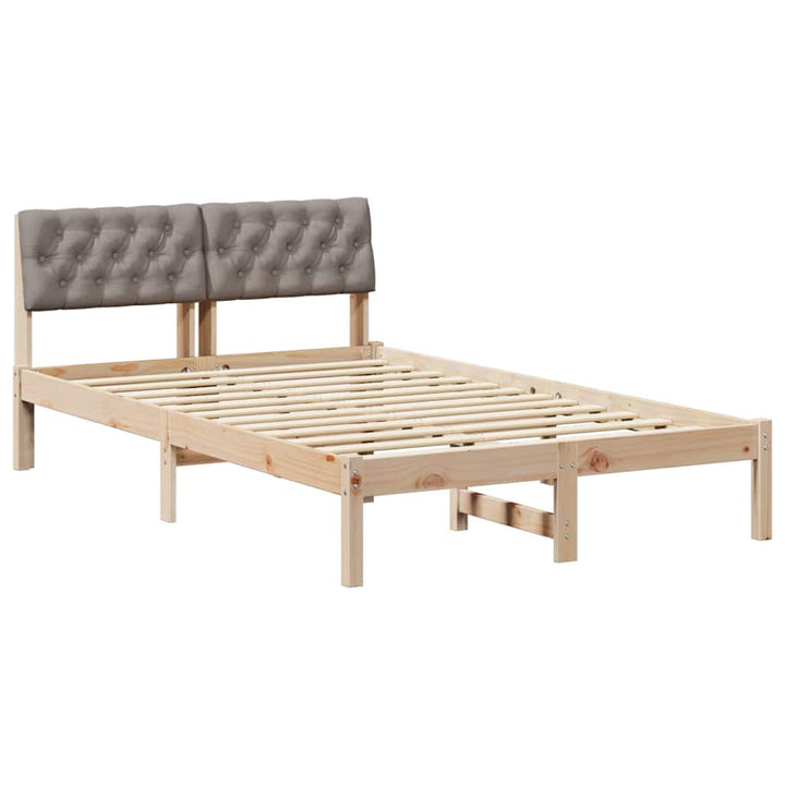 Sengestel Brun og taupe 120 x 200 cm Massivt fyrretræ