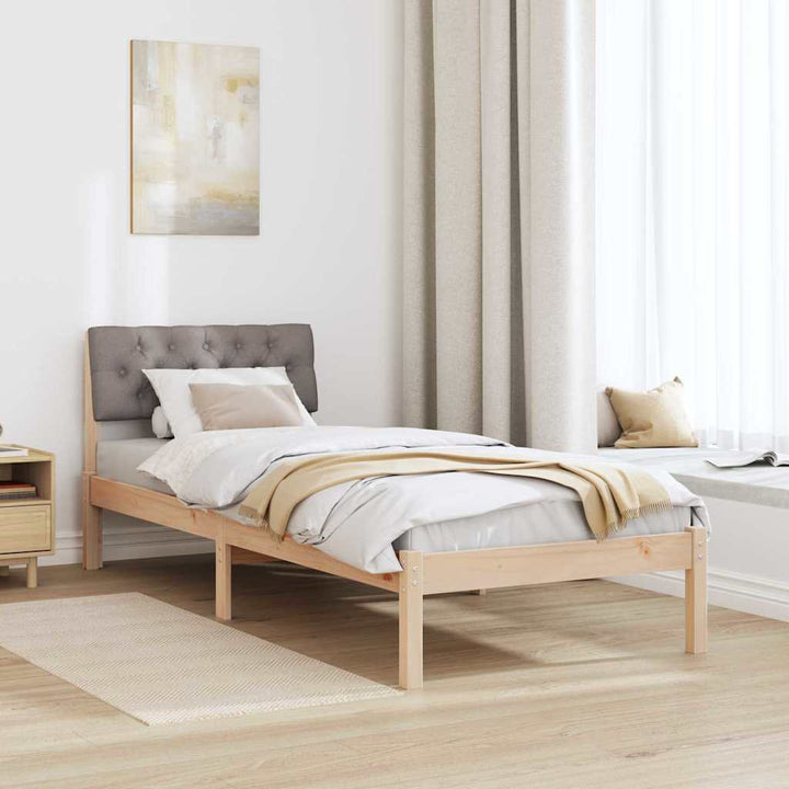 Sengestel Brun og taupe 80 x 200 cm Massivt fyrretræ