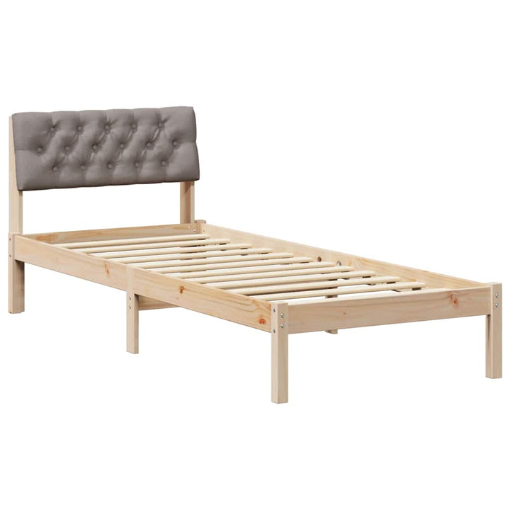 Sengestel Brun og taupe 80 x 200 cm Massivt fyrretræ